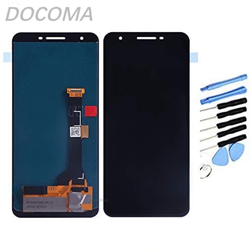 【送料無料】Pixel 3a 修理交換用フロントパネル LCD タッチパネル 液晶パネル（フロントガラスデジタイザ）修理工具セット付き (ブラック)