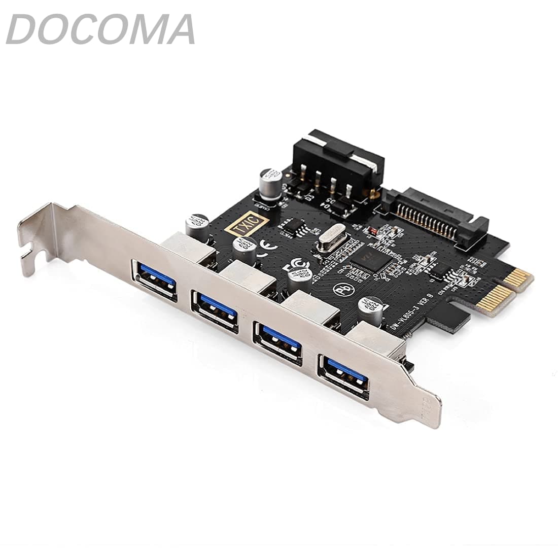 【送料無料】4ポートPCI Express拡張カードPCI - E to USB 3.0 Hubアダプタ5 Gbpsのマザーボード