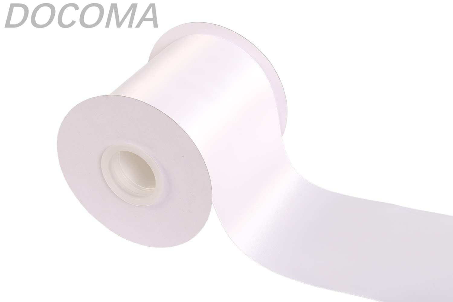 樂天商城 - 【送料無料】両面サテンリボン 幅100mm×22M巻 手芸 服飾 ラッピング ちょう結び リボン #029-ホワイト