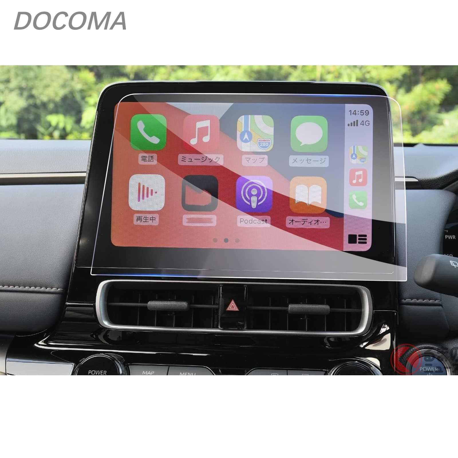 【送料無料】AQUA トヨタ アクア 2代目 MXPK1#型 2021+ 10.5インチ T-Connectナビ 純正ナビ ディスプレイオーディオ 車用液晶保護フィルム カーナビ 専用ガラスフィルム 9H硬度 アンチグレア 透光性 傷防止 汚れ防止 飛散防止 指紋防止