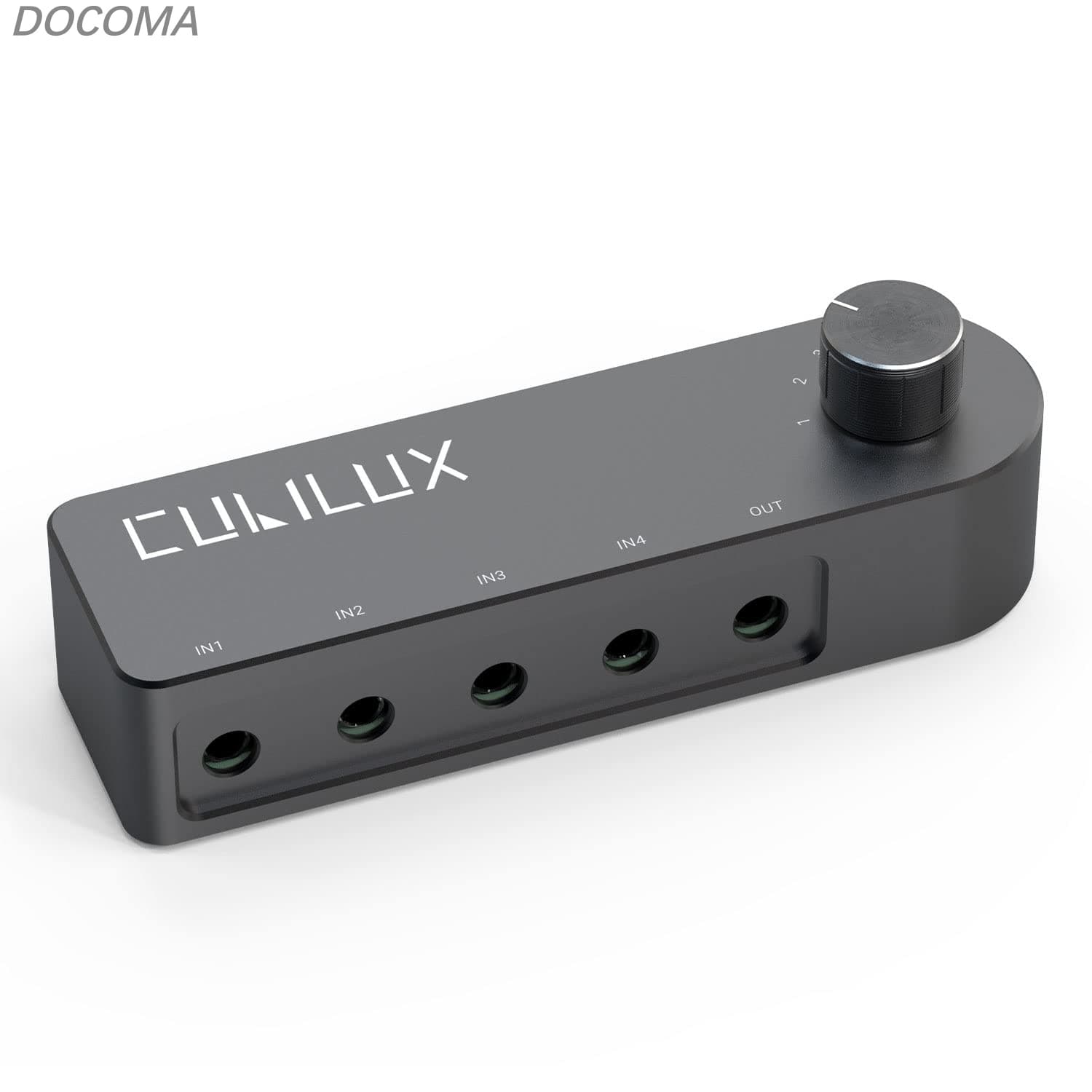 Rakuten - 【送料無料】4ウェイ双方向3.5mmオーディオスイッチャー、4ポートミニジャックスピーカーセレクター、イヤホン切替器、4入力1出力、または4出力1入力ステレオ切り替えハブ