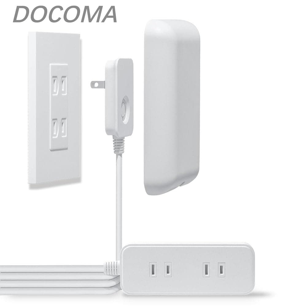 乐天商城 - 【送料無料】電源タップ 壁に溶け込む コンセントカバー 1.8m 3個口 ほこりシャッター コンセント タップ コンセントガード おしゃれ