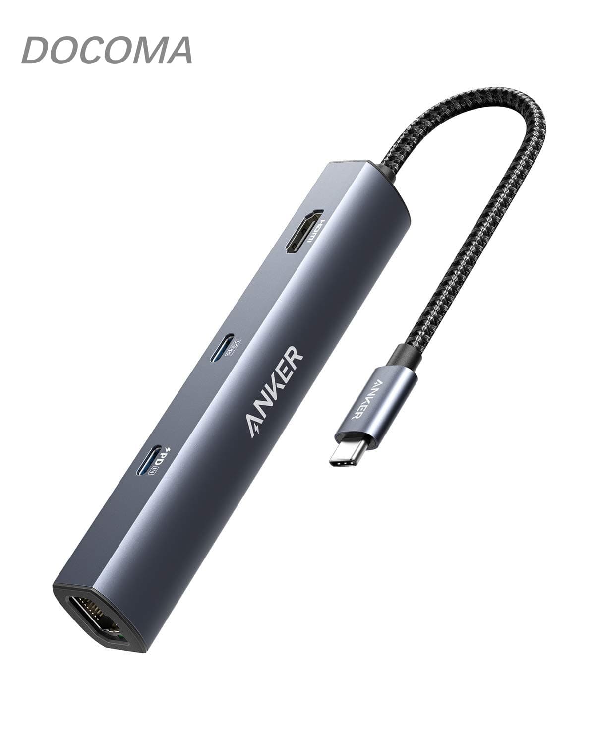 【送料無料】rExpand 6-in-1 イーサネット ハブ PD 65W USB-Cポート 4K HDMIポート 1Gbpsイーサネットポート USB3.0ポート搭載 MacBook Pro MacBook Air iPad Pro用