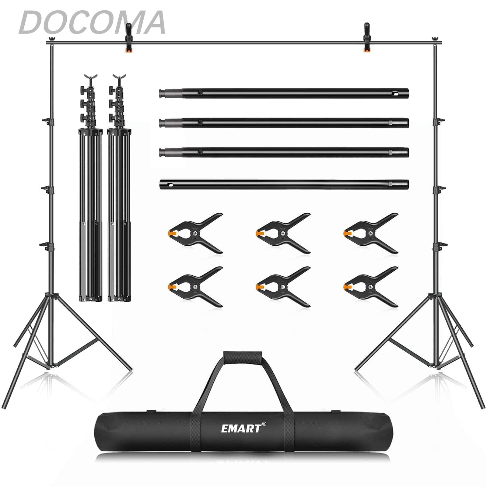 Rakuten - 【送料無料】背景スタンド x360cm 高さ、幅調節可能 撮影スタンド 撮影用 背景スタンドセット グリーンバックスタンド 写真撮影用 人物 商品 ビデオ撮影に対応