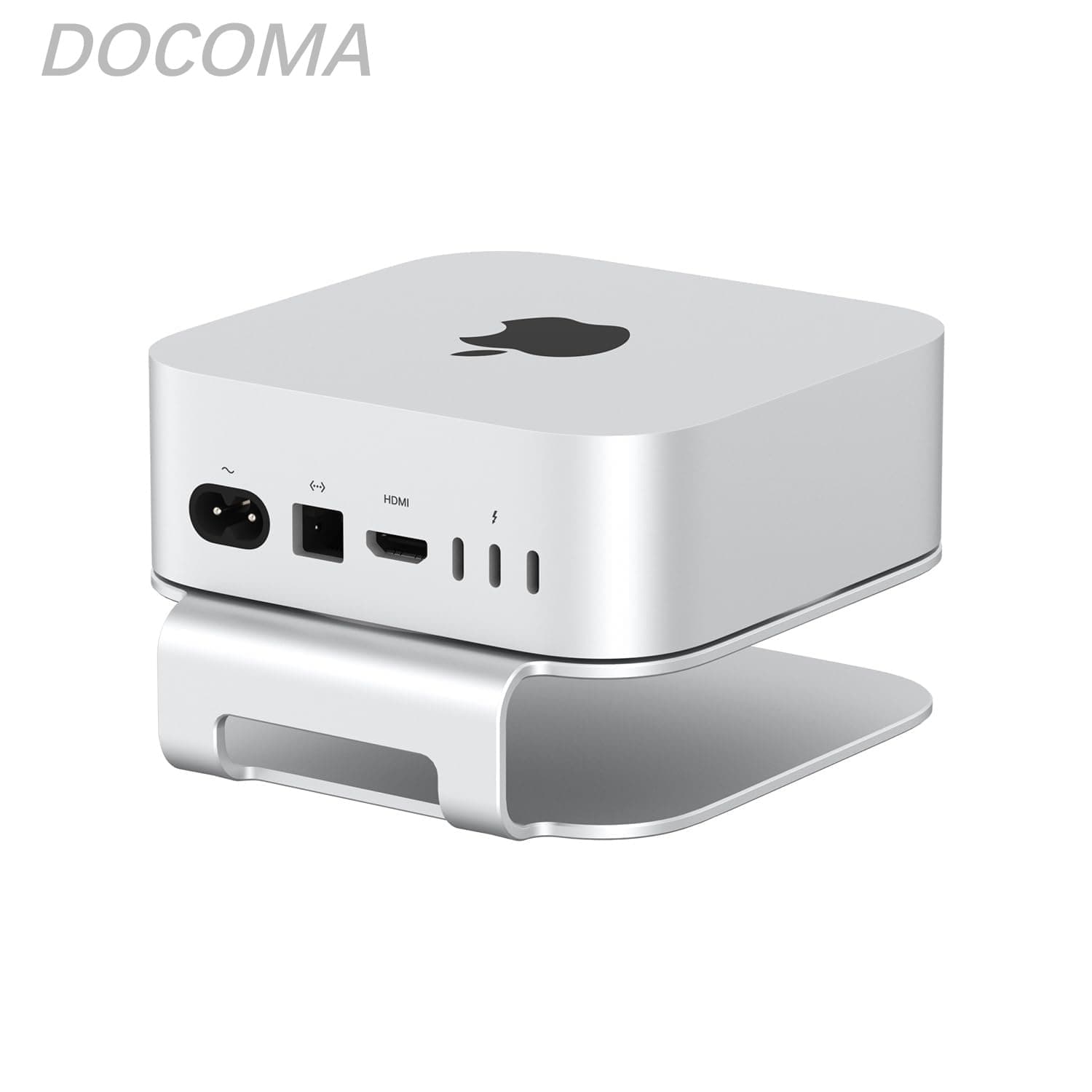 乐天商城 - 【送料無料】アルミニウムスタンド Mac Mini M4 M4 Pro 2024用 傷防止 滑り止め 過熱防止 丈夫で頑丈 (シルバー)