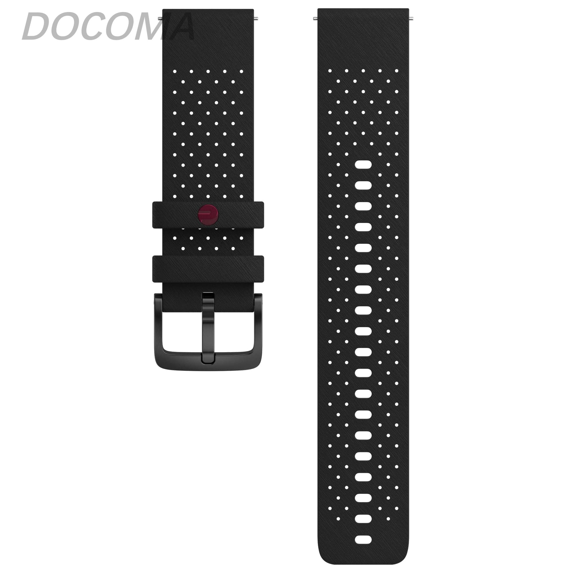 乐天商城 - 【送料無料】(ポラール) シリコンリストバンド 22mm ナイトブラック S-L 910108907
