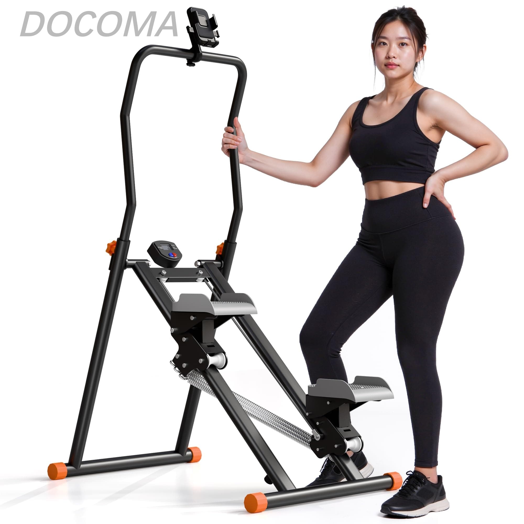 【送料無料】足踏み機昇降足踏み機垂直タラップ機LCDディスプレイ付き荷重150