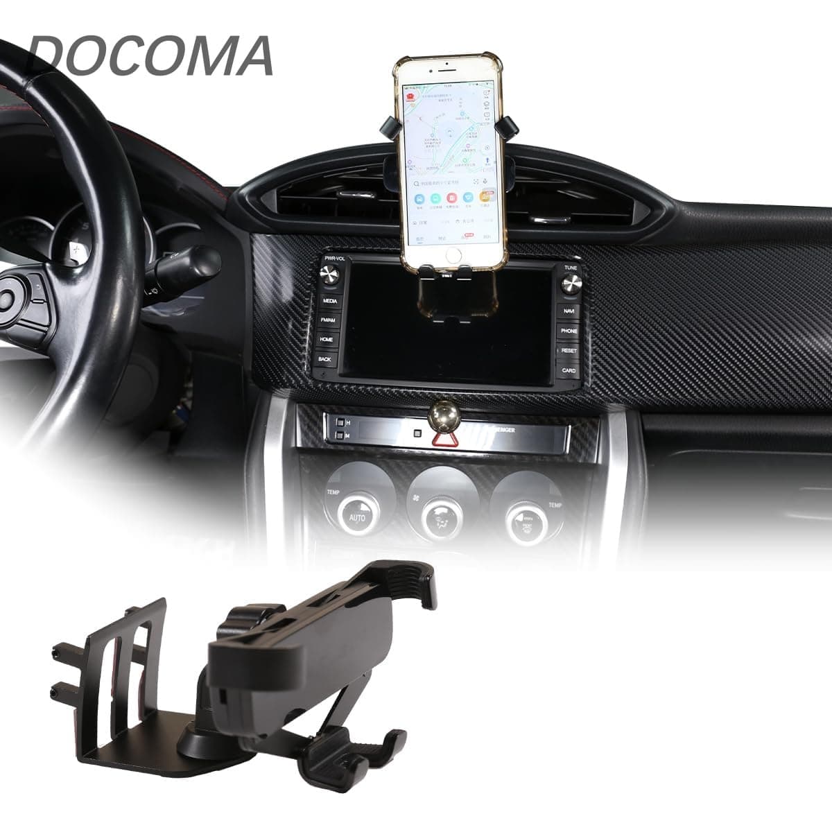乐天商城 - 【送料無料】86/スバル BRZ 2012年〜2020年に対応 車載スマホホルダー スマホ車載ホルダー スマートフォンホルダー スマホスタンド 携帯ホルダー 車載電話マウント フォンホルダー 全機種対応 カー用品 車用アクセサリー (クリップタイプ)