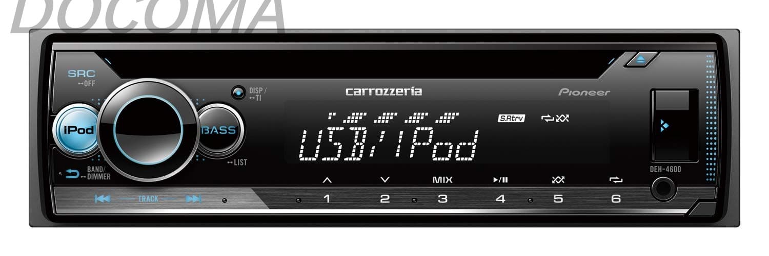 【送料無料】カーオーディオ DEH-4600 1D CD USB iPod iPhone AUX DSP カロッツェリア