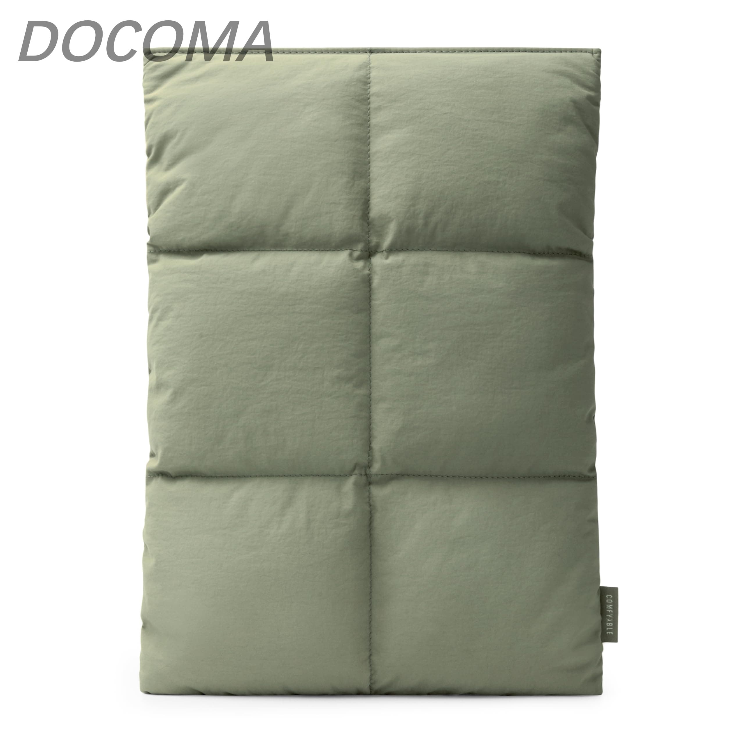 Comfyable Puffy Laptop Sleeve 13" 14" Quilted Puffer Laptop Carrying Case for Men and Women Pillow Case for MacBook Air M4 M3 M2 M1 MacBook Pro 13-in 14-in M5 M4 M3 M2 M1 Cover Olive Green