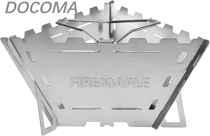 樂天商城 - 【送料無料】Fire-Maple キャンプ 焚き火台 バーベキューコンロ ステンレス製 グリル 焼き網付き コンパクト 軽量 五徳 折りたたみ 薪ストーブ ウッドストーブ 焚火台 BBQ 登山 アウトドア キャンプ用品 組み立て簡単 収納袋付き (3枚)