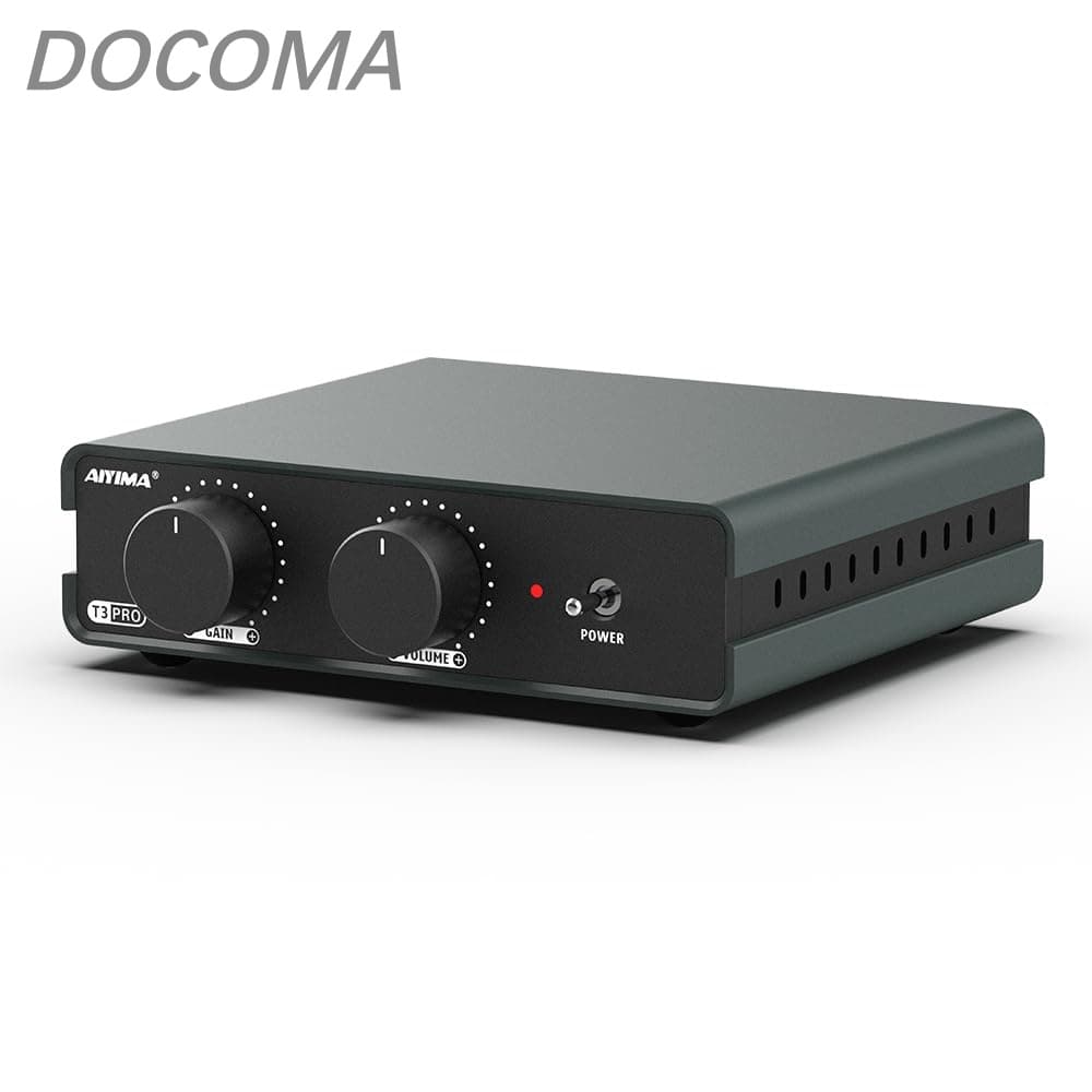【送料無料】AIYIMA T3 PRO MM/MC RIAA フォノプリアンプ ターンテーブル/レコードプレーヤー/家庭用HiFiオーディオ/ステレオアンプ/スピーカー用、プロフェッショナルフォノグラフプリアンプ 39dBゲイン＆ボリューム調整＆AC電源アダプター付き