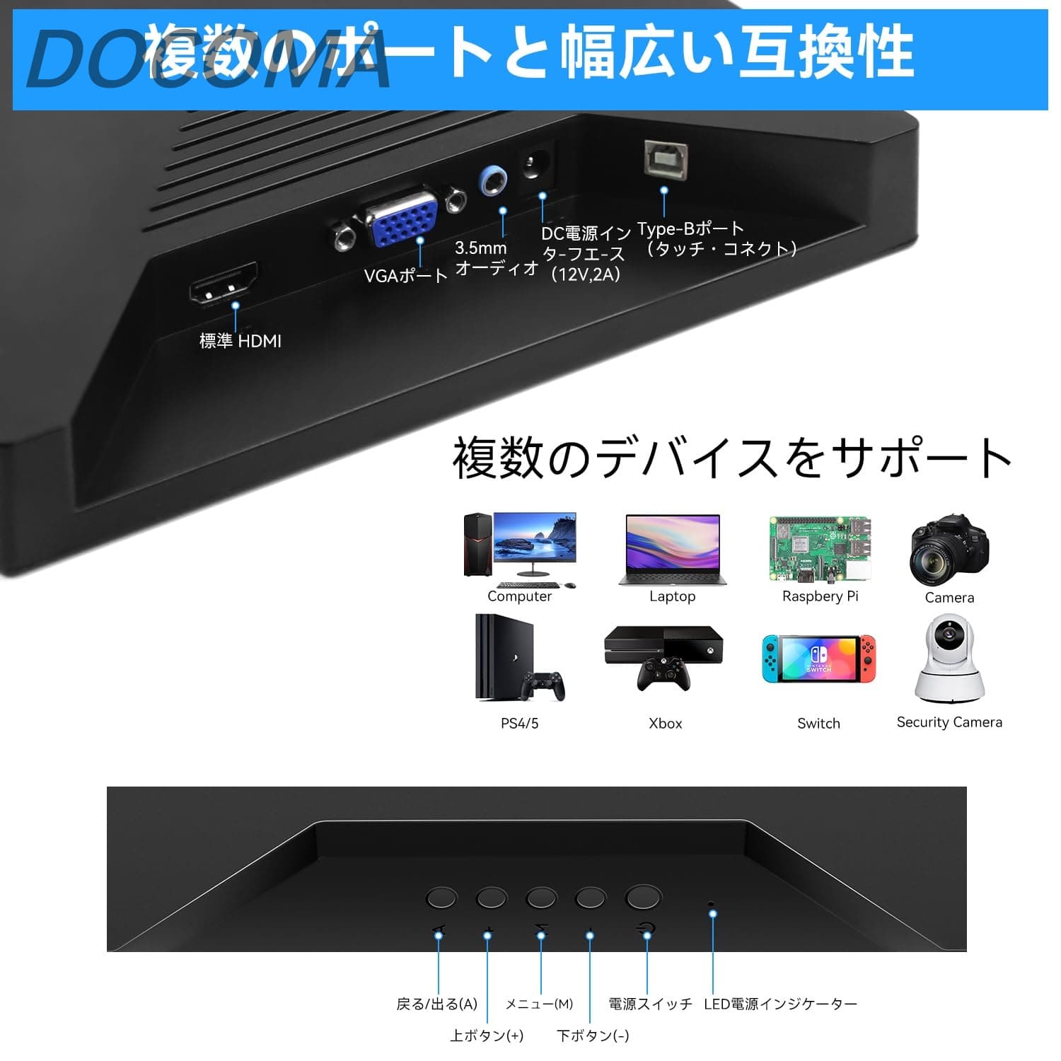 【送料無料】13.3インチ タッチモバイルモニ...の紹介画像2