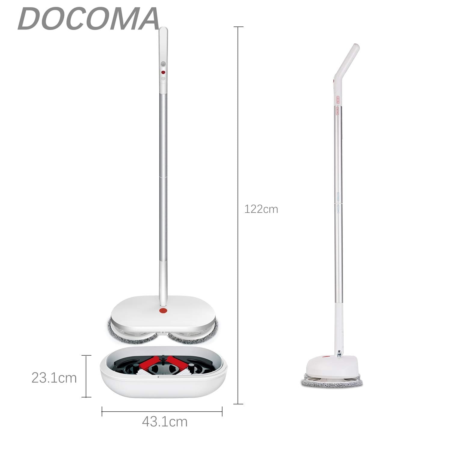 【送料無料】自動洗浄機能 電動モップ フローリング掃除 自走式 360度回転 スプレ...