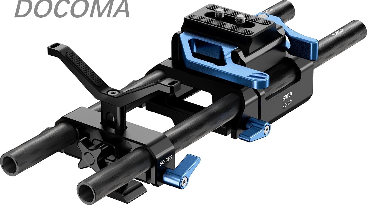 【送料無料】ユニバーサル カメラ 15mm ロッドレール ベースプレートキット デュアルカーボンファイバーロッド Y字型レンズブラケット Arcaクイックプレートとクランプ ロッドレールベースプレート 三脚用 ショルダーリグ フォローフォーカス SC-BPS