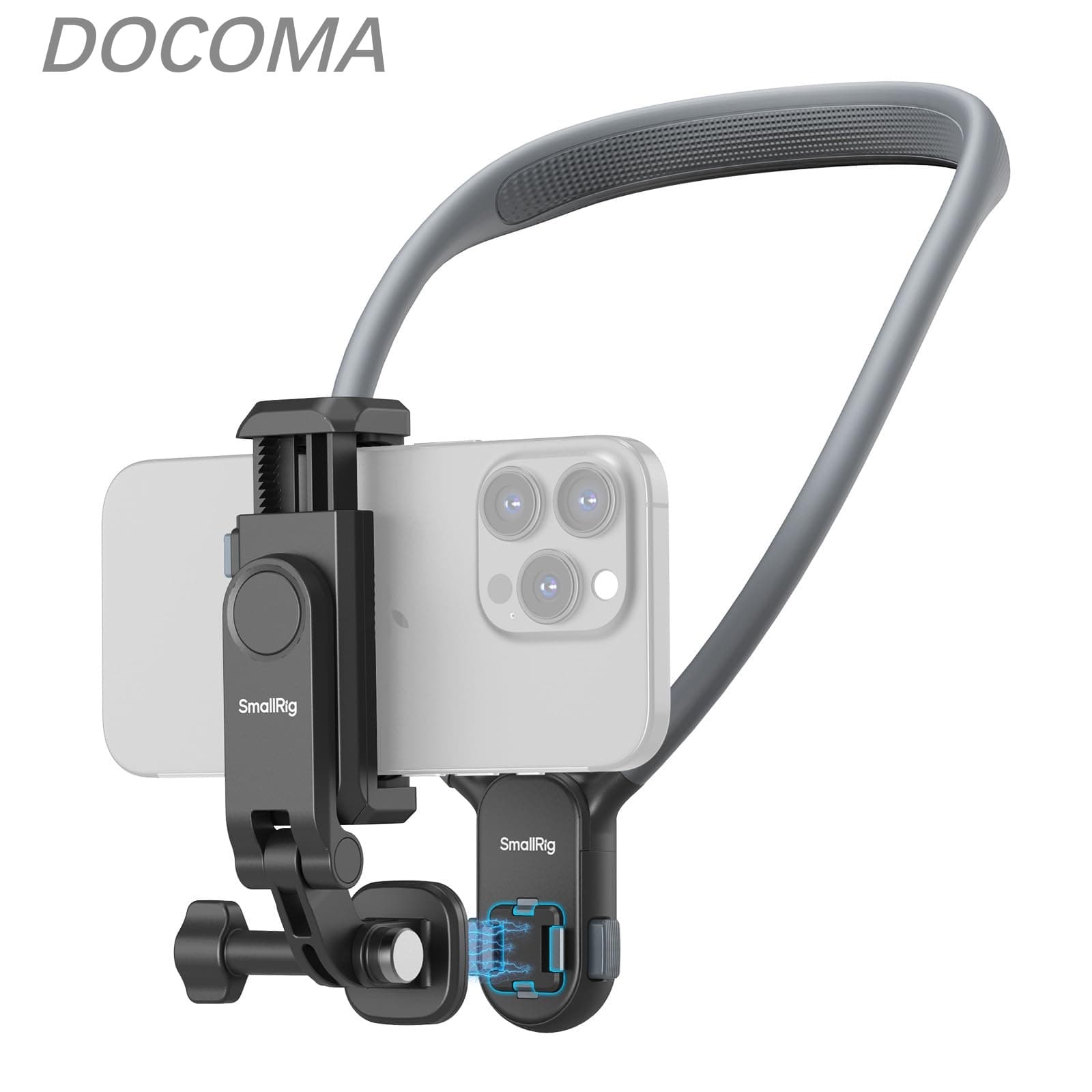 乐天商城 - 【送料無料】アクションカメラ＆スマートフォン用マグネット式ネックレスマウント ユニバーサル2ピンアダプターとスマートフォンホルダーで快適なPOV撮影をサポート 5128