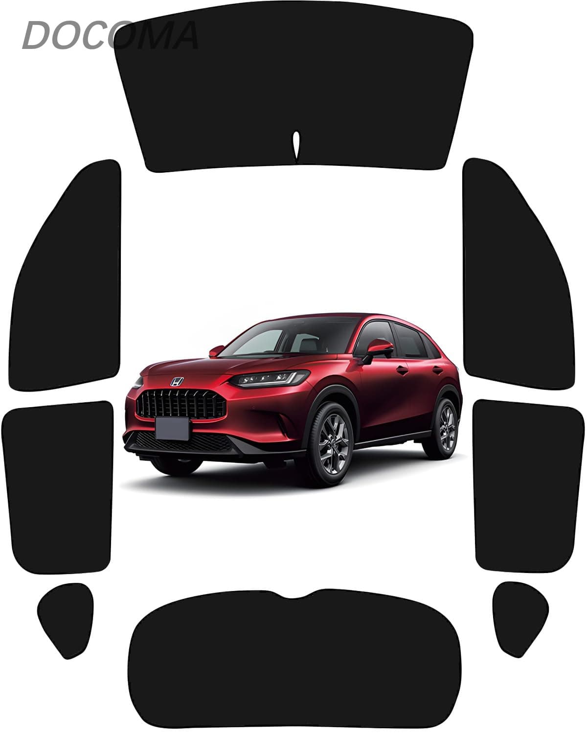 Rakuten - 【送料無料】ZR-V サンシェード 全面 純正 ZRV フルセット 車中泊 仮眠 断熱 カスタムパーツ 日除け UVカット 専用アクセサリー (ZR-V)