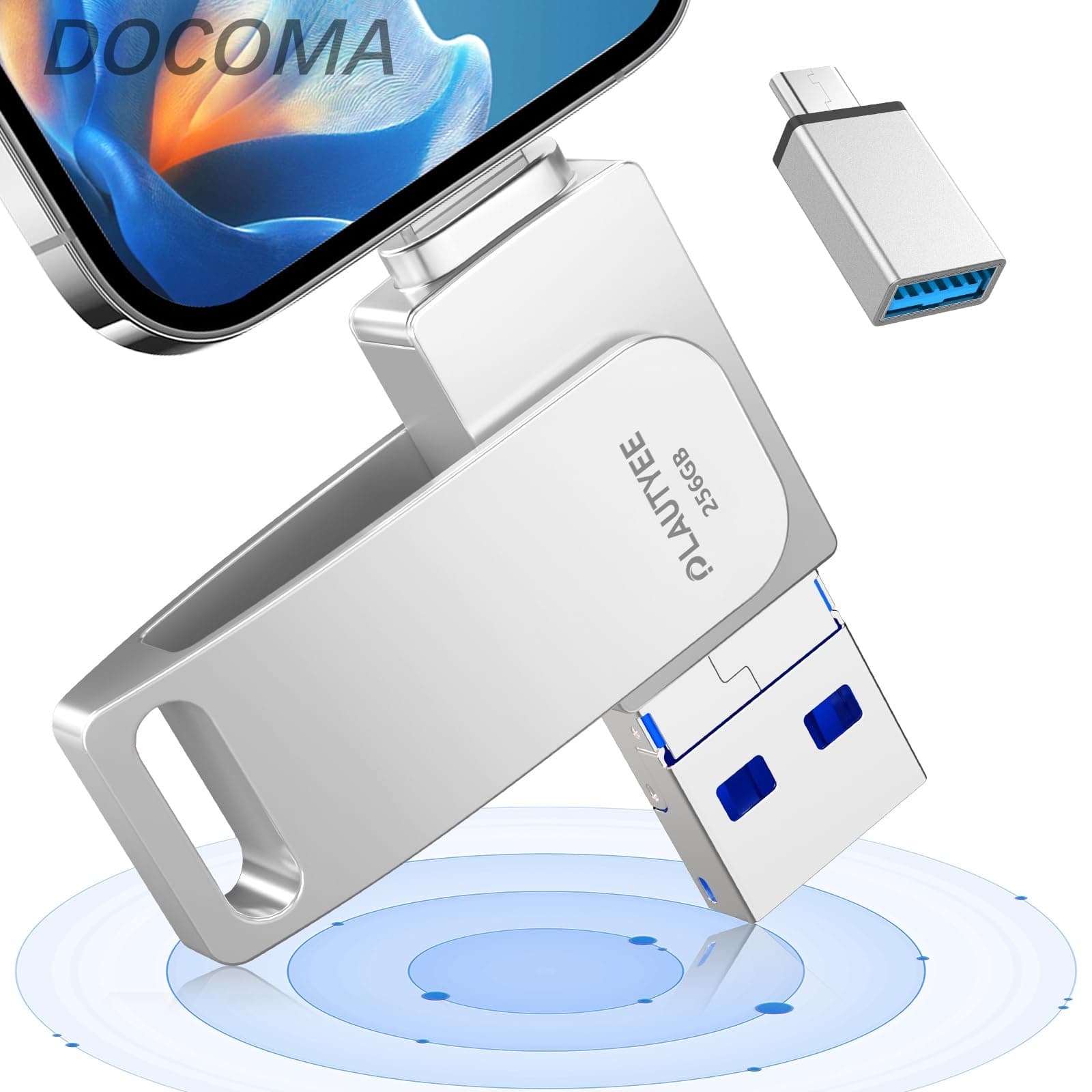 【送料無料】「アプリ不要 初心者向け」usbメモリ 256gb フラッシュメモリ phone usbメモリ USB3.0高速 アンドロイド用 IOS/Android/PC/MAC対応 スマホ 写真保存 usb バックアップ usbメモリー タイプc 外付けusbメモリー容量不足解消 スマホの写真を保存する 大容量