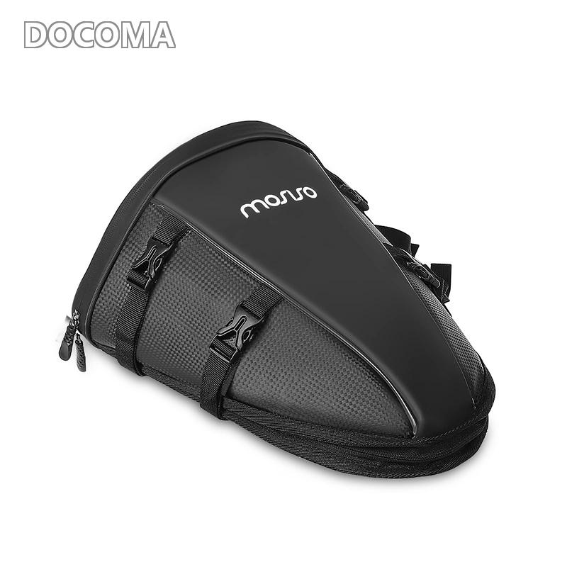 乐天商城 - 【送料無料】MOSISO バイク用 テールバッグ、多機能 耐水 ポリエステル 収納サドル袋、10L アウトドア スポーツ バイク 後部座席 ライト タンク ツールキャリーバッグ ショルダーストラップ付き(ブラック)