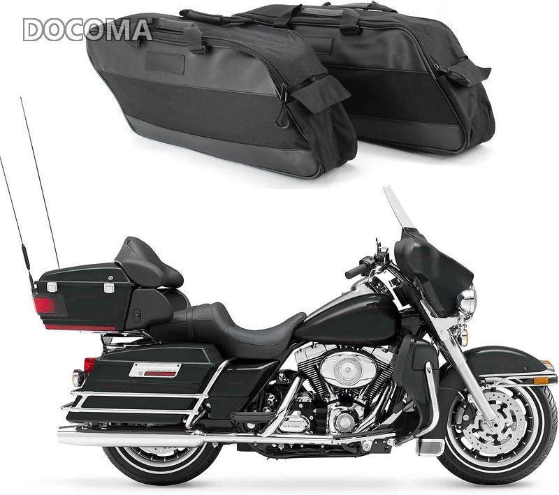 Rakuten - 【送料無料】Jecar ハーレーダビッドソン ツーリング 1993-2018に適用 バイク用 サイドケース内装ライナーバッグ 防水ナイロン製 耐摩耗 マルチポケット付き 車載収納インナーバッグ 純正風カスタム 簡単取り付け [並行輸入品]