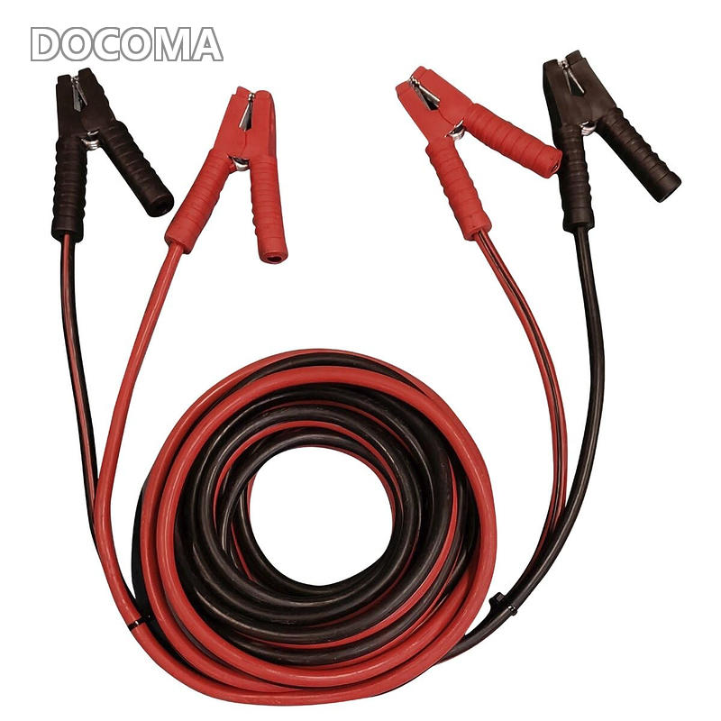 【送料無料】pa-man ブースターケーブル 8m 中型トラックまで 12/24V兼用 電流容量400A クリップ開口約32mm WJ828C