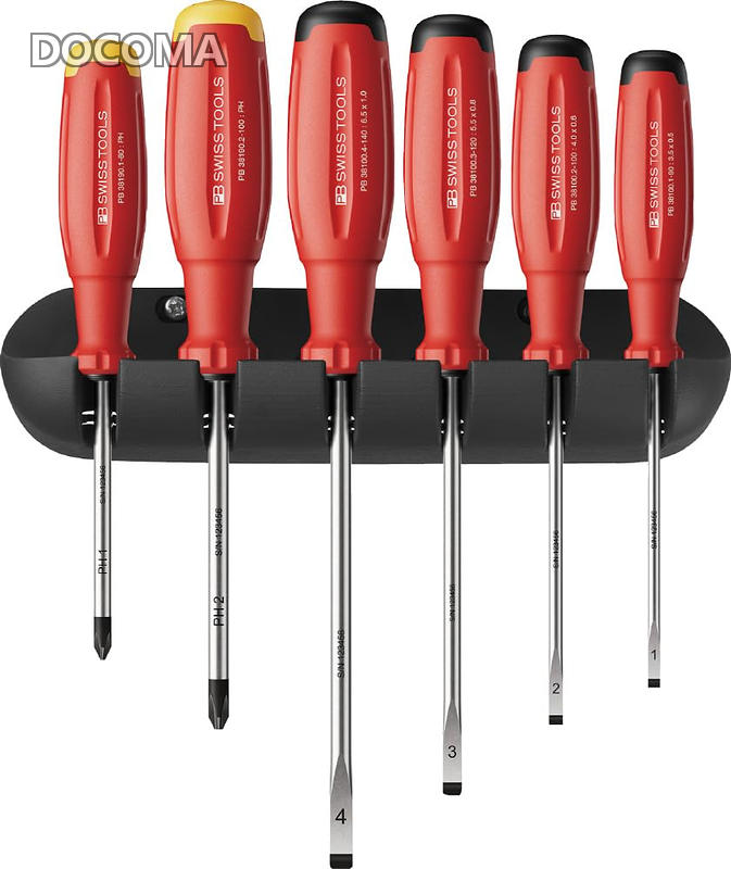 樂天商城 - 【送料無料】PB SWISS TOOLS ピービースイスツールズ スイスグリップEVO ドライバーセット 6本組 (プラス・マイナス) 38244.H