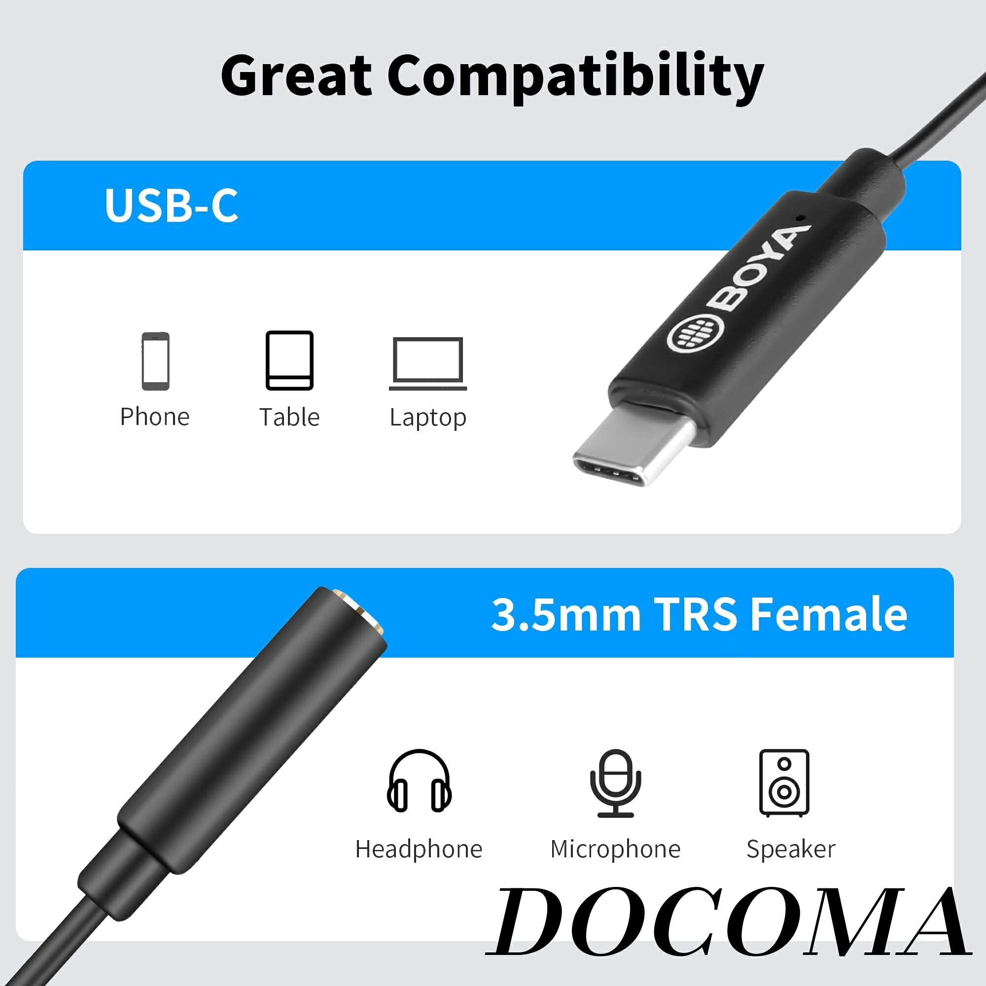 [¡Cupón de hasta 500 yenes de descuento para la compra a granel!] [Envío gratuito] K4 USB-C - Adaptador de 3,5 mm (TRS) (2,4 pulgadas), AUX-USB Tipo-C C micrófono/adaptador de auriculares conector convertidor TRS micrófono/auriculares/USB-C compatible con teléfonos Android — vista 2