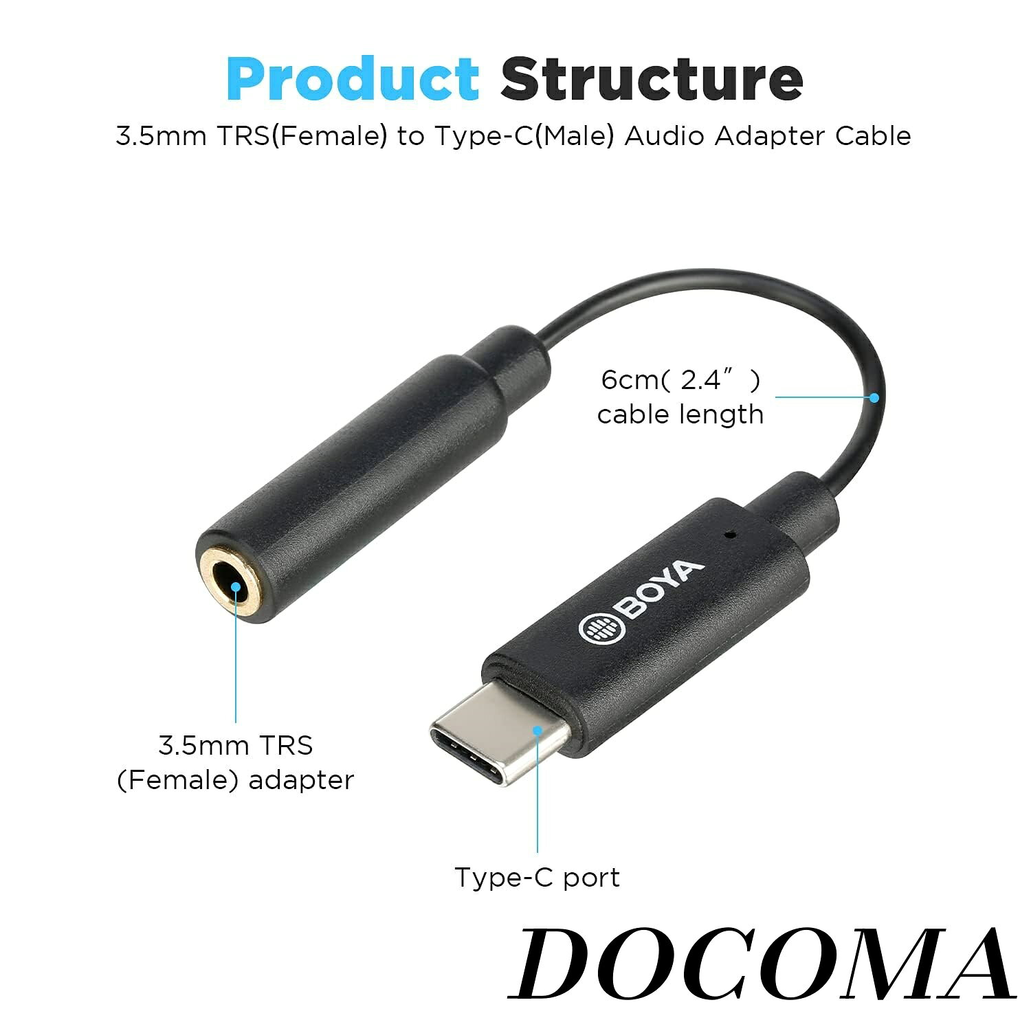 [¡Cupón de hasta 500 yenes de descuento para la compra a granel!] [Envío gratuito] K4 USB-C - Adaptador de 3,5 mm (TRS) (2,4 pulgadas), AUX-USB Tipo-C C micrófono/adaptador de auriculares conector convertidor TRS micrófono/auriculares/USB-C compatible con teléfonos Android — vista 3