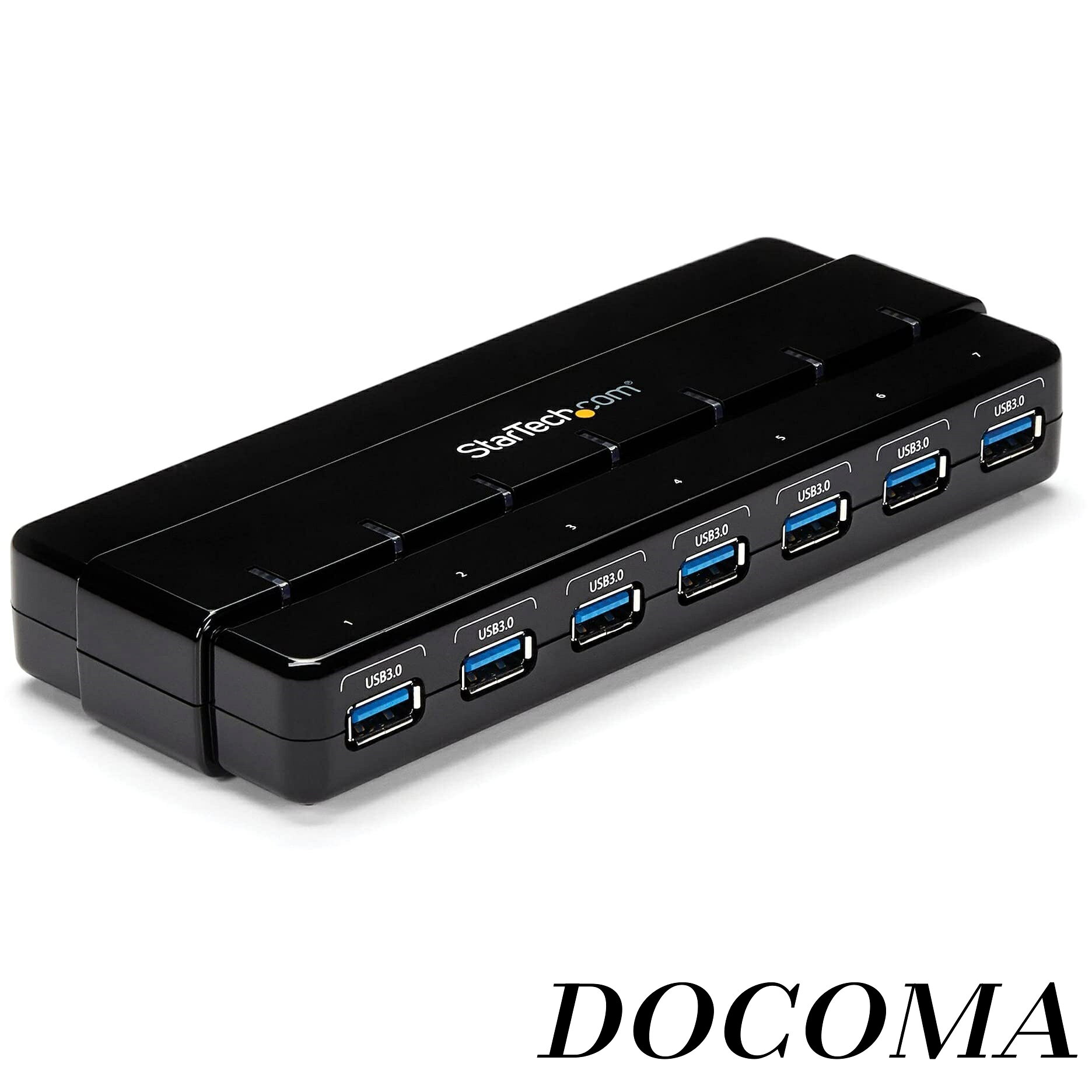 Other - 【まとめ買いで最大500円OFFクーポン!】【送料無料】7ポートUSB 3.0ハブ 卓上用 ACアダプタとケーブル付属 ST7300USB3B