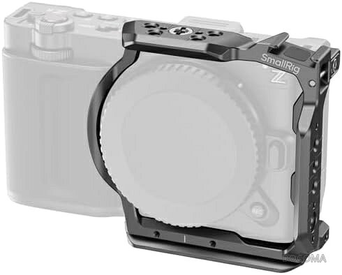 ZR用ハーフケージ HawkLockクイックリリースNATOレール内蔵 1/4インチ-20ネジ穴 Arca対応QRプレート DJI RS 4 / RS 4 Pro/RS 3 Proジンバル対応 Arcaタイプ三脚対応 Nikon対応
