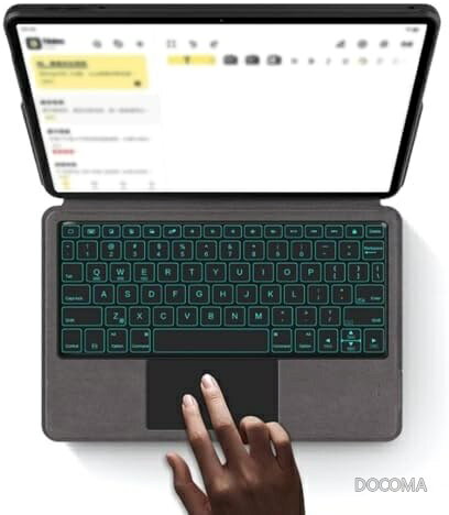 【送料無料】Redmi Pad SE 11インチ用 キーボードケース トラックパッド付き バックライト付き 一体型 Bluetooth接続 ビジネス タブレットケース ノートパソコン風 7色発光 高級感 シンプル