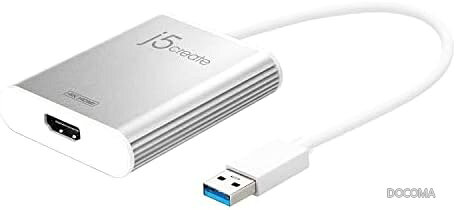 【送料無料】USB 3.0 HDMIアダプター 4K@30Hz 拡張モード マルチモニター 軽量アルミ筐体 在宅勤務