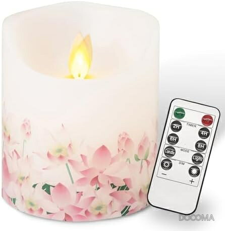 【送料無料】LEDキャンドル 揺らぐ炎 電池式 リモコン付き 高さ8.5cm コンパクト タイマー機能 ミニ仏壇用 安心安全 おすすめ