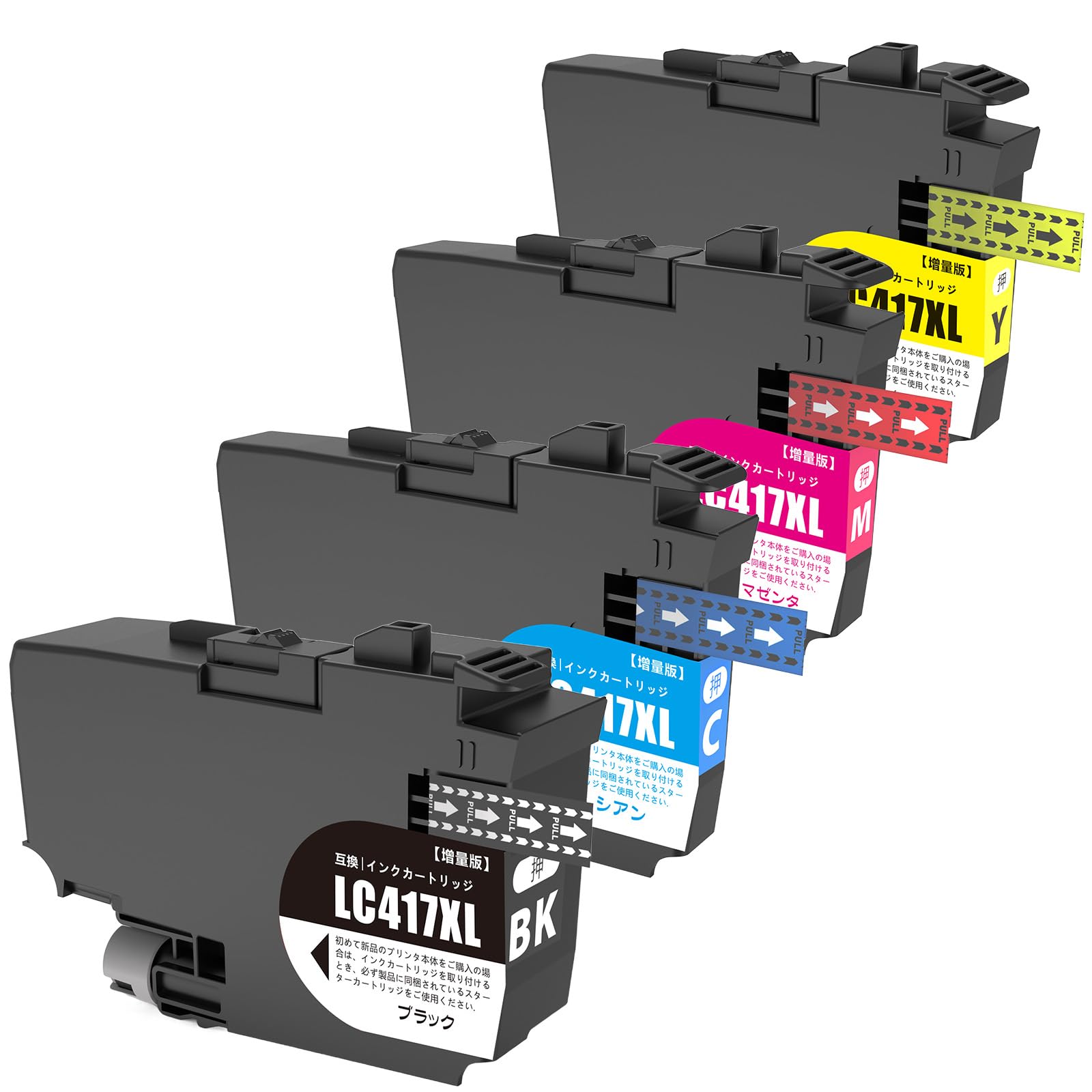 Rakuten - 【送料無料】LC417XL インクカートリッジ 高容量ブラザー Brother LC417XL4色インク対応Brother 対応Brother MFC-J7600CDW MFC-J5800CDW MFC-J7500CDW HL-J7010CDWプリンタ