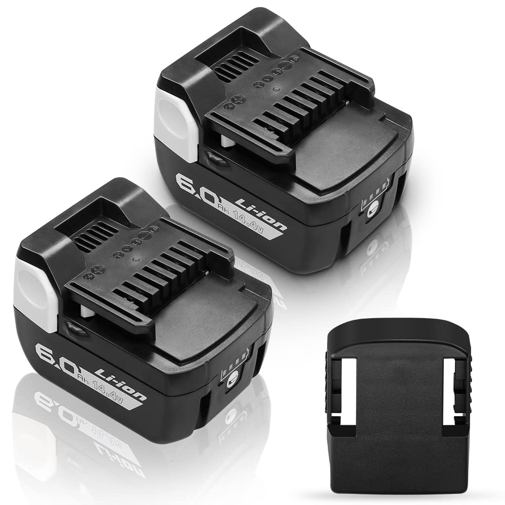 【送料無料】HiKOKI ハイコーキ 日立 14.4V バッテリー2個セット 互換品 LED残量表示付き6.0Ah BSL1450 BSL1430 BSL1440 BSL1415 329083 329877 329901 対応 ハイコーキバッテリー 電動工具用 大容量