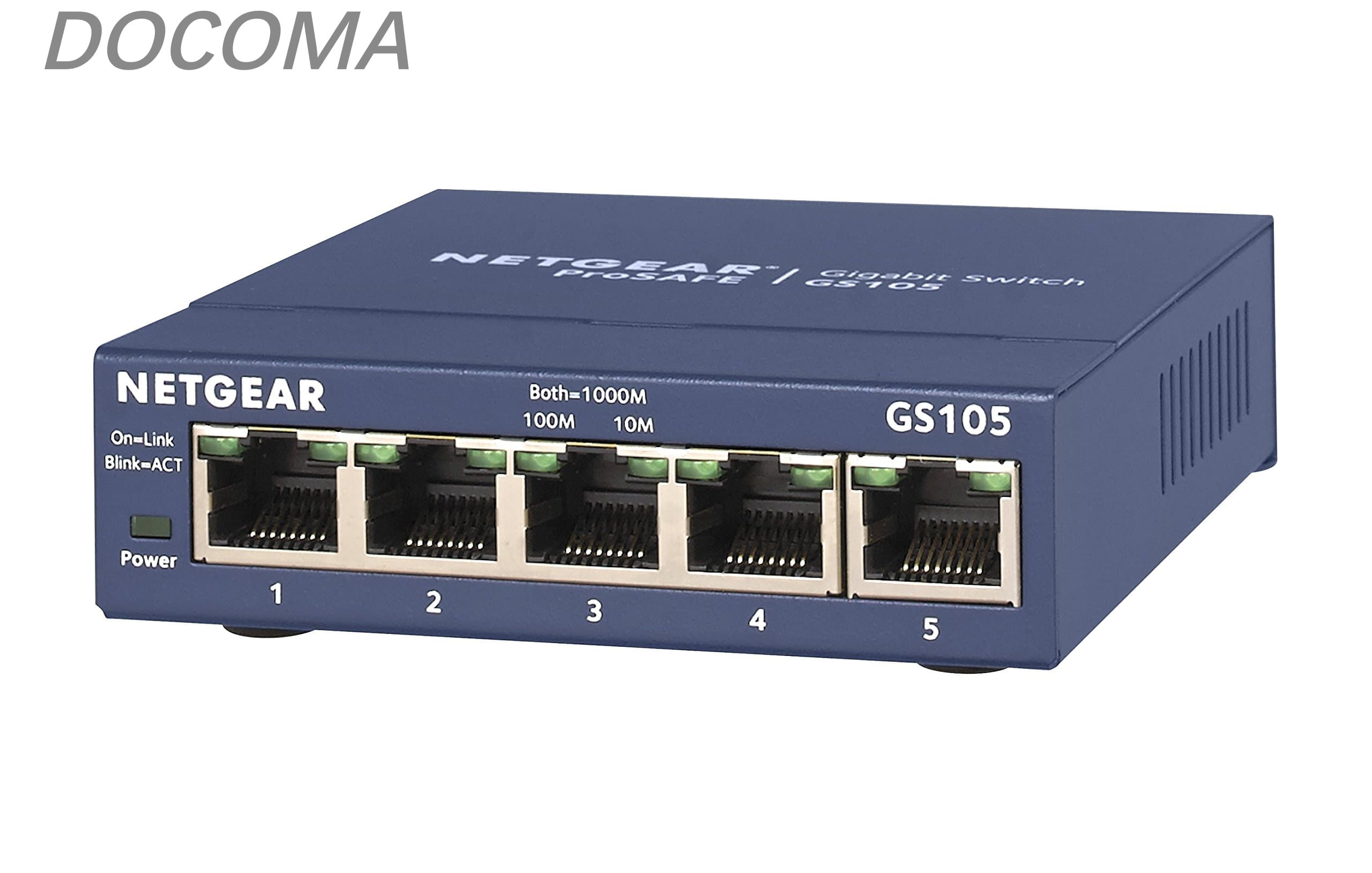 Rakuten - 【送料無料】NETGEAR スイッチングハブ 5ポート 1G 金属筐体 静音ファンレス リミテッドライフタイムハードウェア保証 アンマネージスイッチ GS105-500JPS