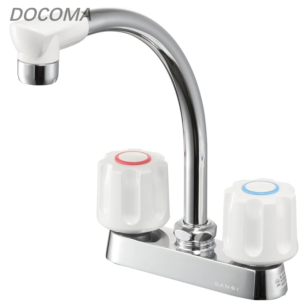 Rakuten - 【送料無料】ミニキッチン用 取付ピッチ102mm 上向パイプ 一般地・寒冷地 共用形 K71D-W