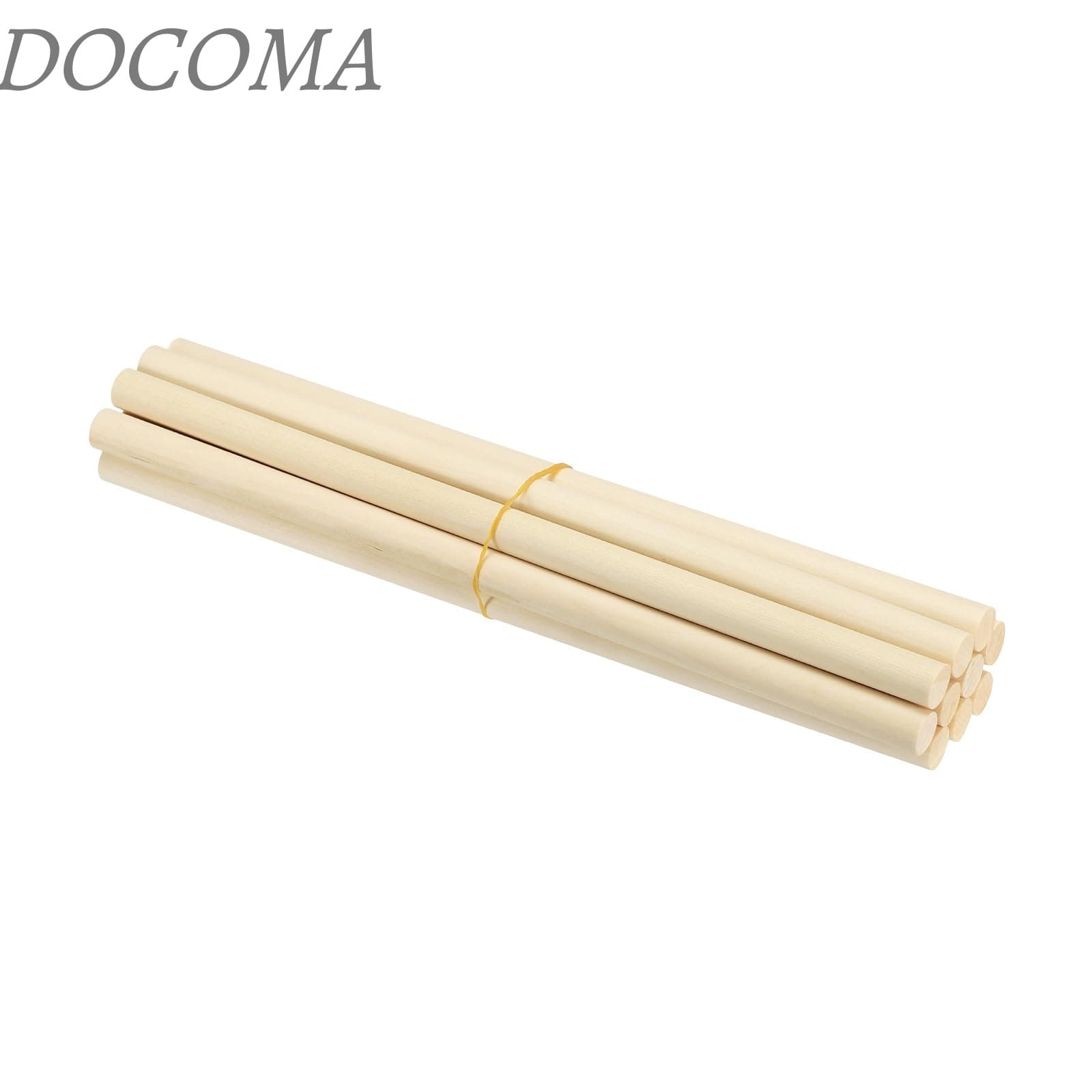 乐天商城 - 【送料無料】9/16 x 12インチ 木製ダウエルロッド、未加工丸棒 10本入り ハードウッドスティック クラフト DIYプロジェクト ホームデコレーション用 ナチュラルカラー