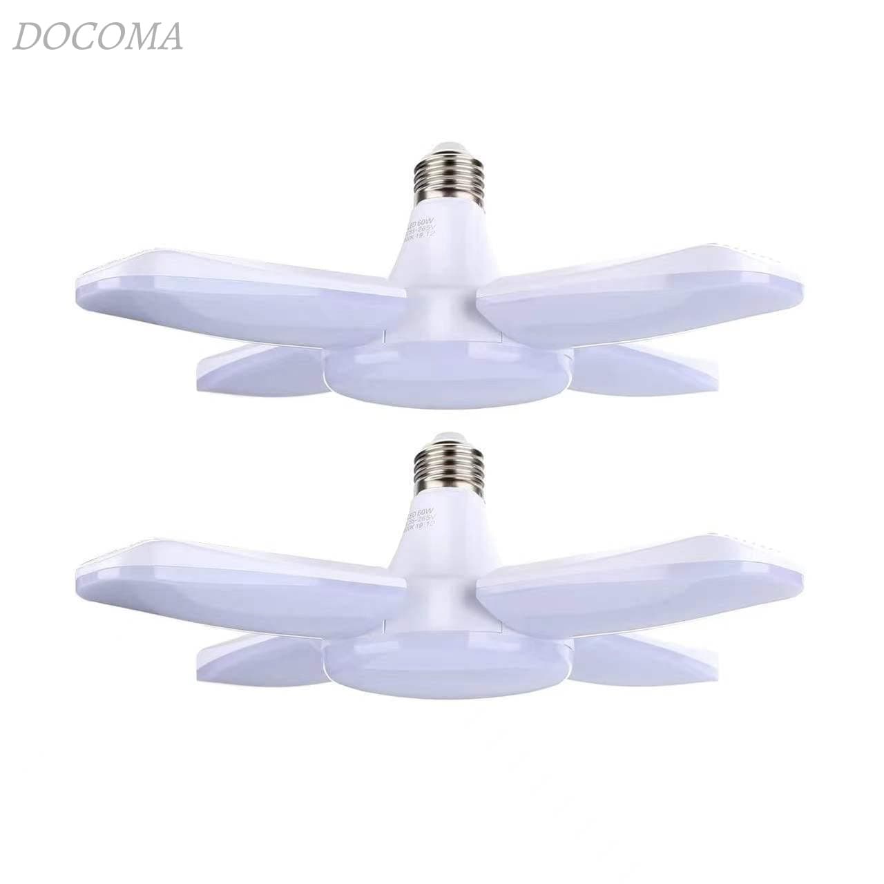 樂天商城 - 【送料無料】作業灯 led シーリングライト E26 LED電球 5灯式 60W 昼白色 6500K 現場用ライト led ペンダントライト 天井照明 ダイニング 折りたたみ式 シンプル おしゃれ 工事不要 角度調節可能 省エネ 高輝度