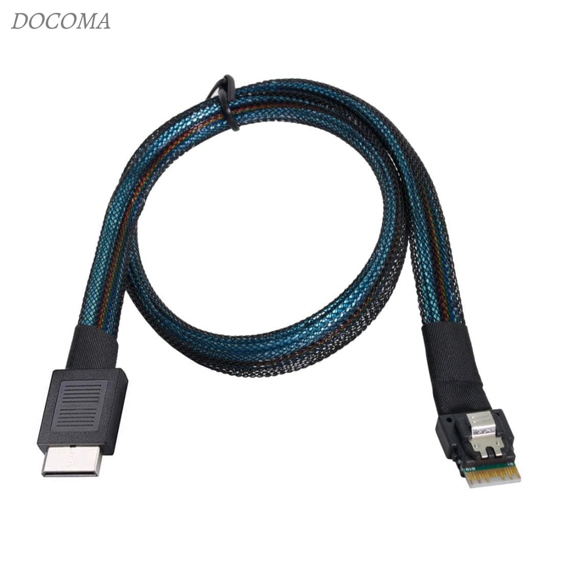 樂天商城 - 【送料無料】SFF-8611 - SFF-8654ケーブル、OcuLink PCIe PCI-Express SFF-8611 4i - SFF-8654 スリムライン SSD データアクティブケーブル 50cm