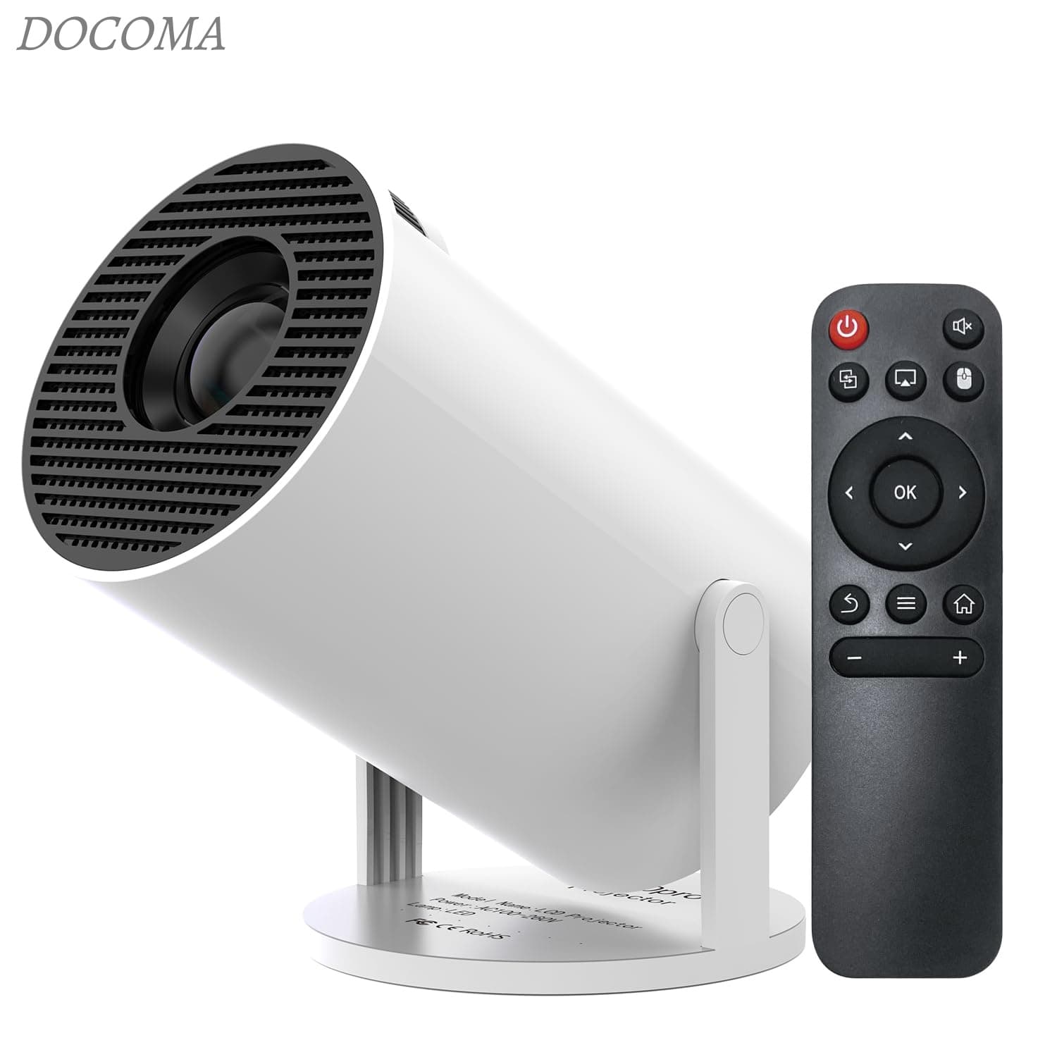 【送料無料】プロジェクター 家庭用 小型 天井投影 【Android TV搭載?電動フォーカス?270°回転】自動台形補正 27000LM 4K対応 1080P解像度 ホームシアター Bluetooth5.4 スピーカー内蔵 wifi6 大画面 50%ズーム iOS/Android/パソコン/DVD/PSゲーム機/Switch/などに対応 日本