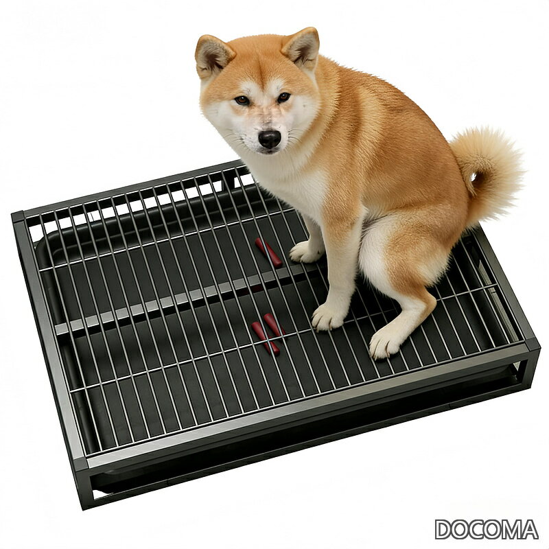 乐天商城 - 【送料無料】トイレ トレー ステンレス鋼の犬用訓練マット 大型サイズ、洗濯可能 犬の足裏を汚さないようにする エッジ加工により、漏れを防止できます お手入れ簡単 (黒)