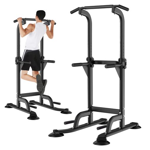 懸垂懸垂マシンぶら下がり健康器懸垂バー【コンパクト/10段調節/耐荷重150kg】チンニングスタンド筋トレ背筋腹筋大胸筋懸垂機(黒)