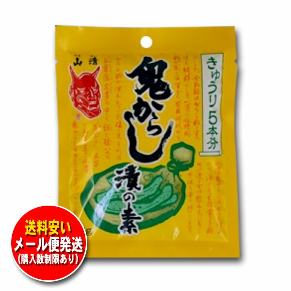 山清 鬼からし漬の素 （きゅうり5本分） 90g 一度のご注文は6袋まで 他商品同梱不可 メール便専用