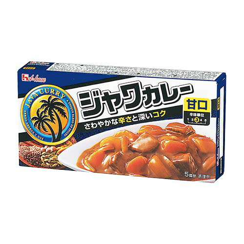 ハウス　ジャワカレー甘口　185g　1箱