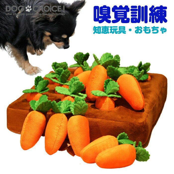 犬猫兼用/嗅覚訓練/にんじん型35cm×35cmノーズワークマット/クッション おもちゃ ぬいぐるみ 訓練毛布 餌マット 嗅覚訓練 ストレス解消 運動不足 集中力向上 おもちゃ 犬猫兼用 知育玩具 性格改善 鼻づまり 嗅覚活用 早食い防止 食いちぎる対策 犬噛む 運動不足のサムネイル