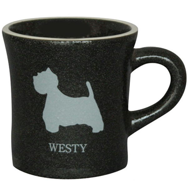 【在庫限り】モノクロ　マグカップ　ウエスティー犬雑貨　犬グッズ