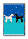 在庫限り マグネットシリーズ【Two プードル】輸入雑貨 犬雑貨 犬グッズ