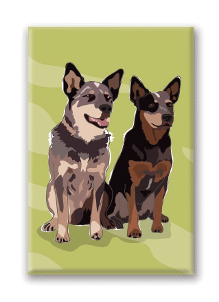 在庫限り　マグネットシリーズ【オーストラリアン・キャトルドッグ】輸入雑貨　犬雑貨　犬グッズ