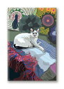 在庫限り マグネットシリーズ【Cat on rug】輸入雑貨 猫雑貨 ねこグッズ Cat